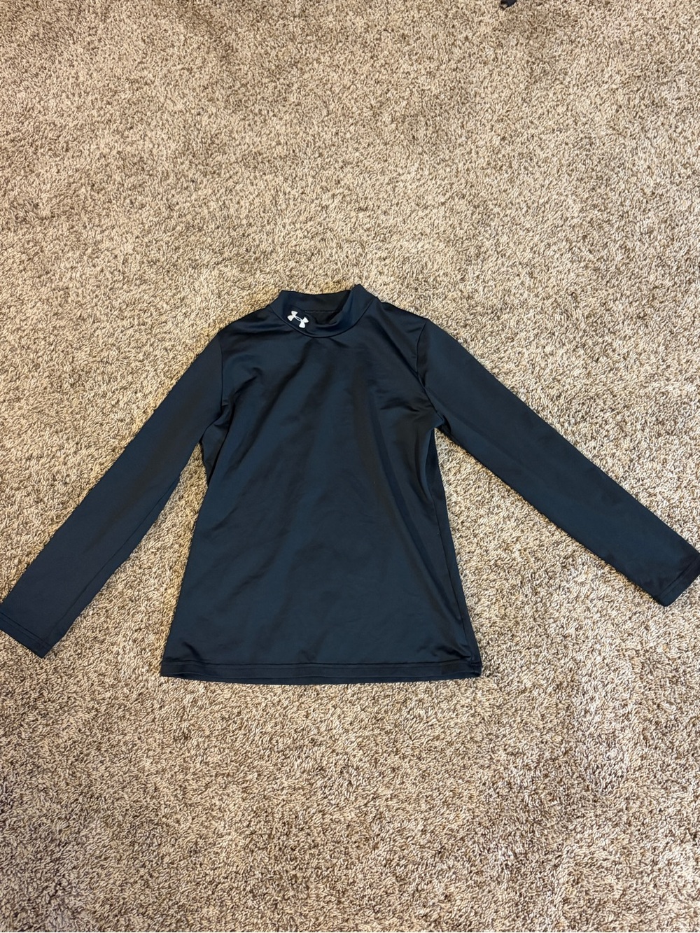 Under Armour Kids Black Long-Sleeve Cold Gear Performance Top